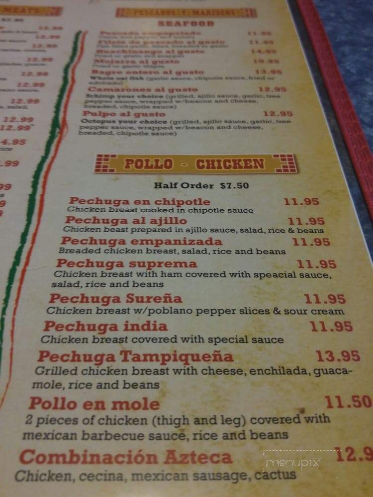 Acapulco Restaurant - Montgomery, IL menu_pic
