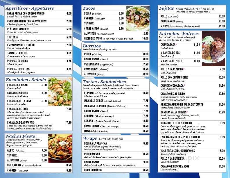 Taco El Primo Restaurant - Lake Ronkonkoma, NY menu_pic