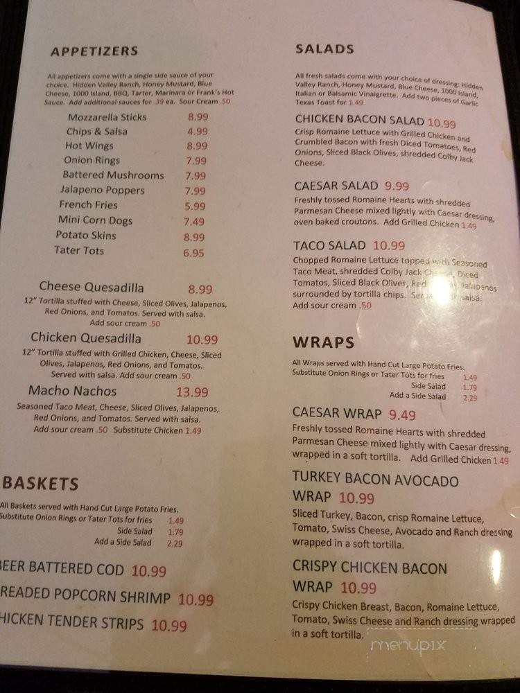 Peabo's Sports Bar - Mill Creek, WA menu_pic