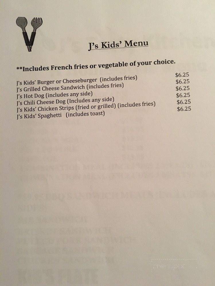 J's Tasty Kitchen - Mansfield, TX menu_pic