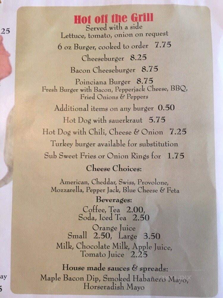 The Poinciana Cafe - Fort Pierce, FL menu_pic
