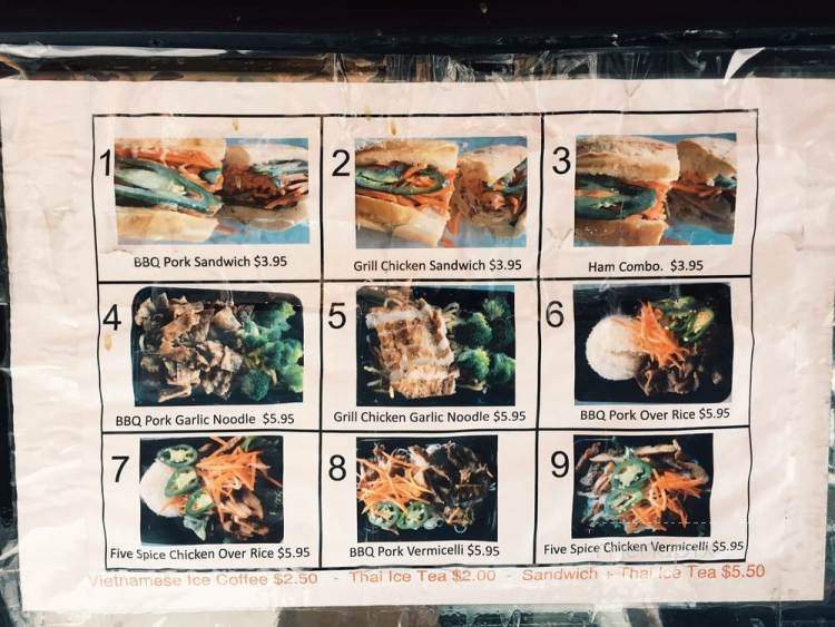 Faith Sandwiches - San Francisco, CA menu_pic