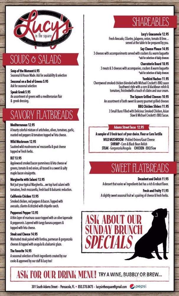 Lucy's In The Square - Pensacola, FL menu_pic