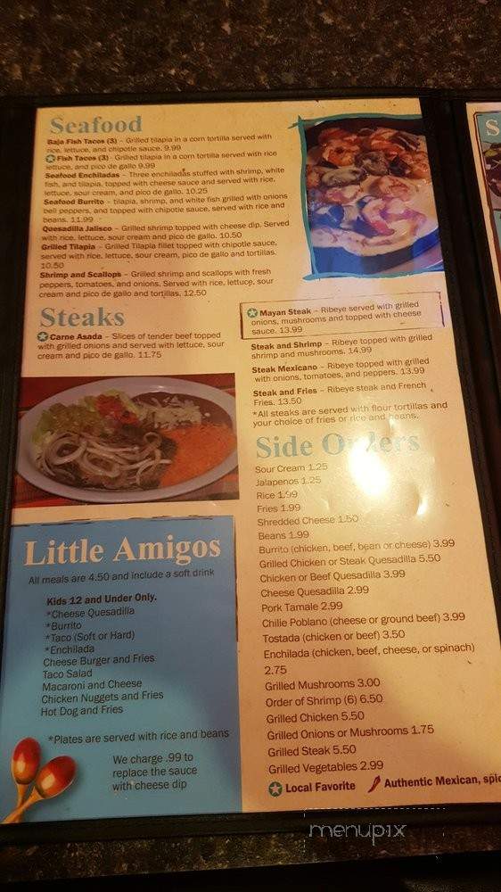 Maracas Mexican Family Restaurant - Wentzville, MO menu_pic