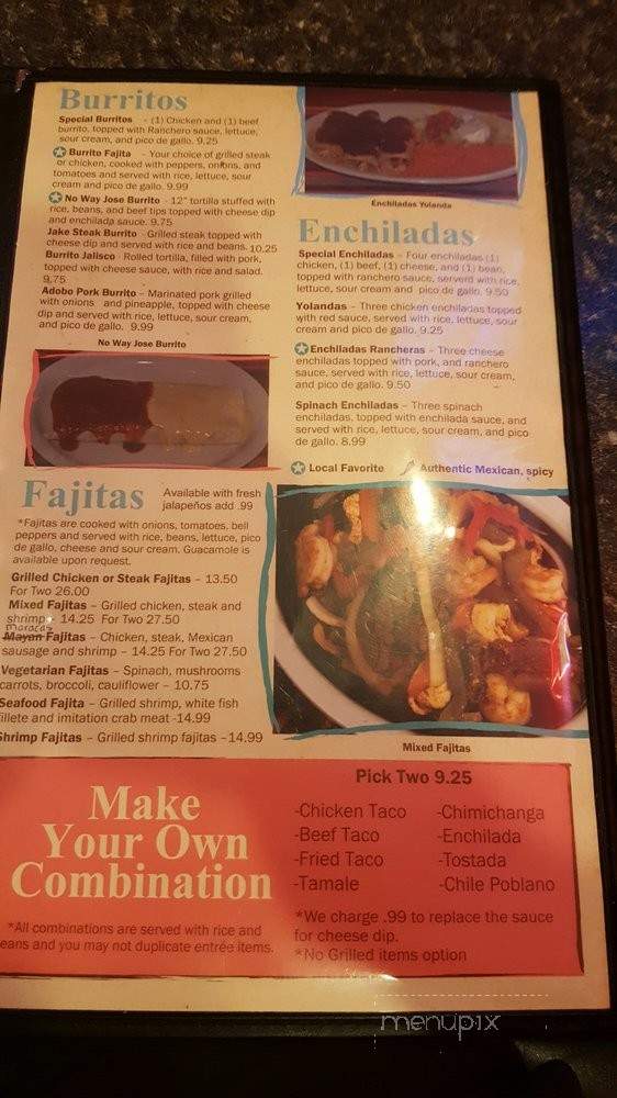 Maracas Mexican Family Restaurant - Wentzville, MO menu_pic