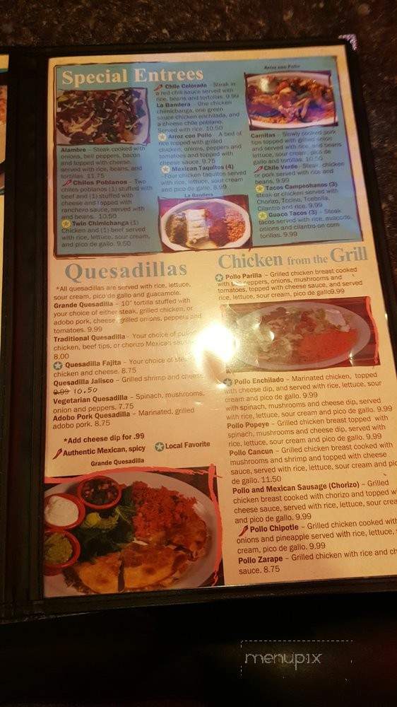Maracas Mexican Family Restaurant - Wentzville, MO menu_pic