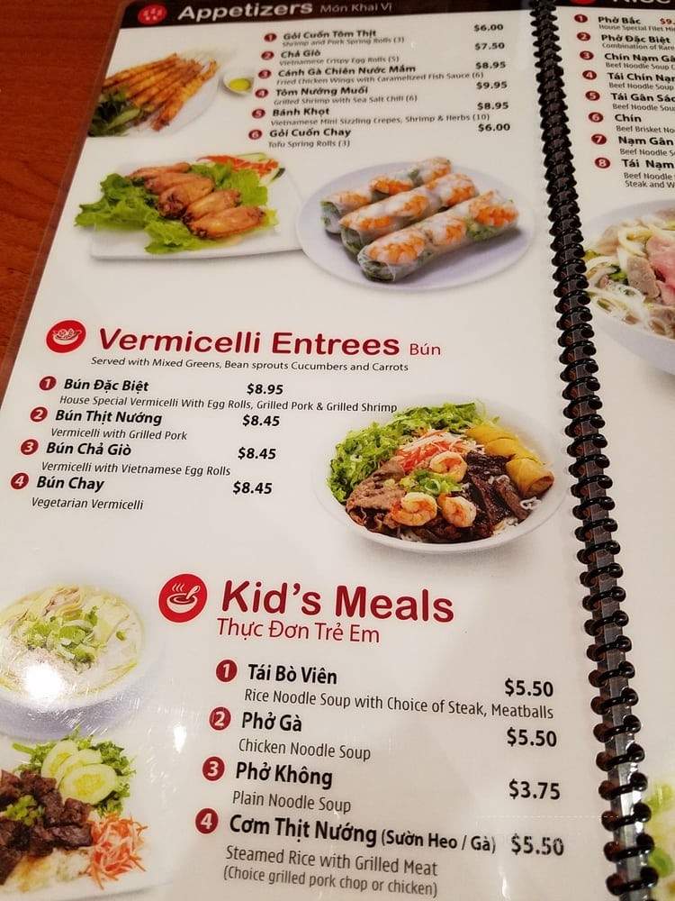Pho Huynh - Rowland Heights, CA menu_pic