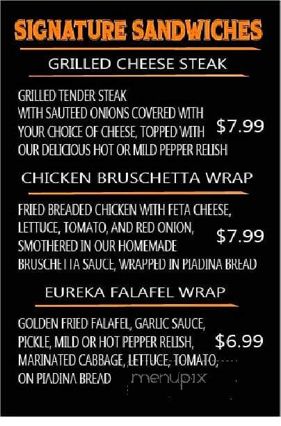 Eureka Gyro - Monroe, MI menu_pic