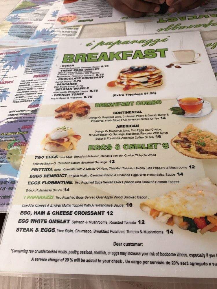 I Paparazzi - Miami Beach, FL menu_pic