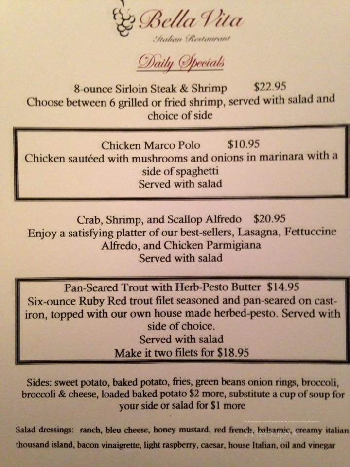 /29331850/Bella-Vita-Italian-Restaurant-Petersburg-WV - Petersburg, WV