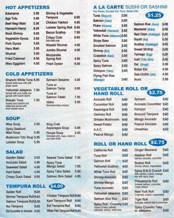 Hiroto Japanese Restaurant - Brooklyn, NY menu_pic