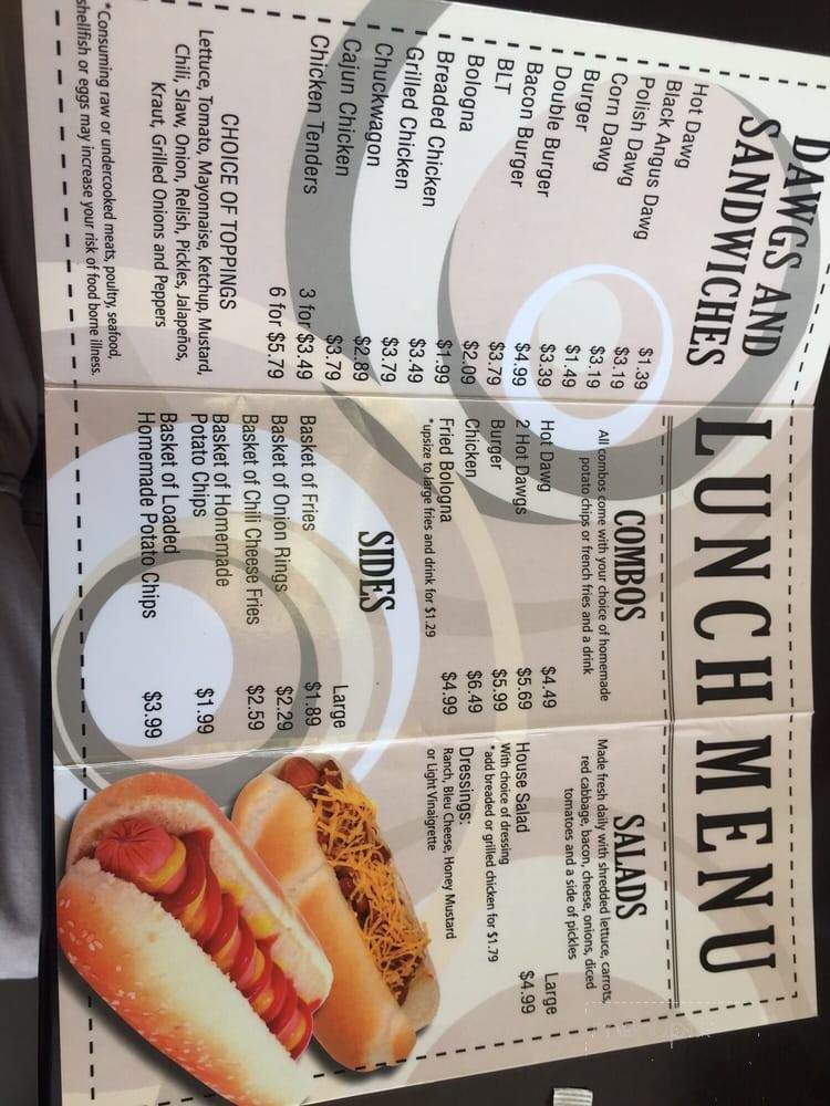 The Dawg House - Pulaski, VA menu_pic