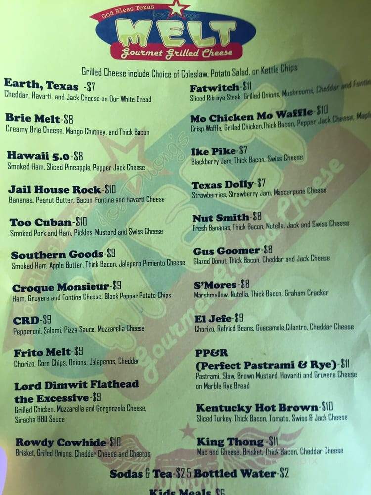 Melt - Cypress, TX menu_pic