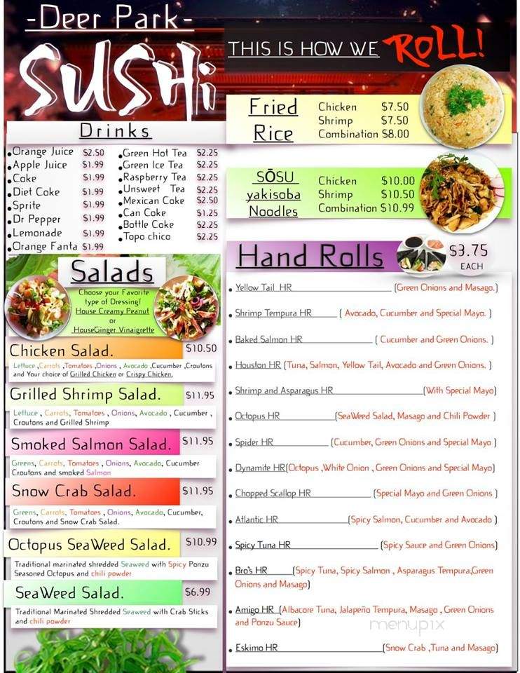 Deer Park Sushi - Deer Park, TX menu_pic