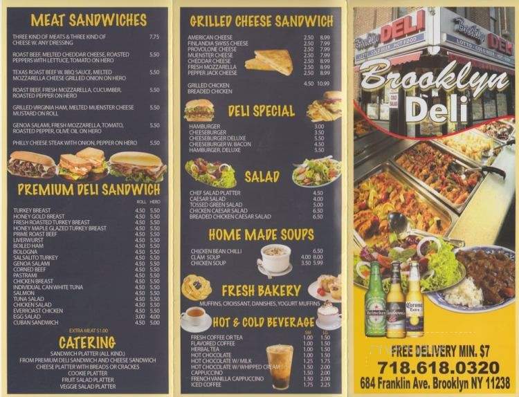 Brooklyn Deli - Brooklyn, NY menu_pic