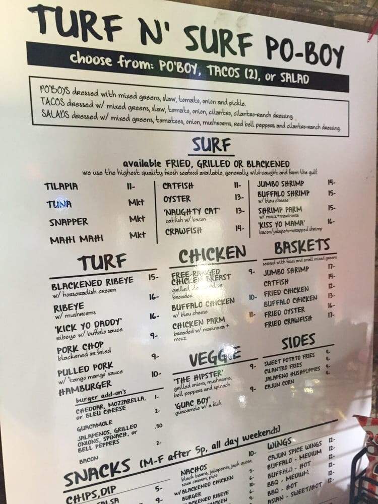 Turf N Surf Po' Boy - Austin, TX menu_pic