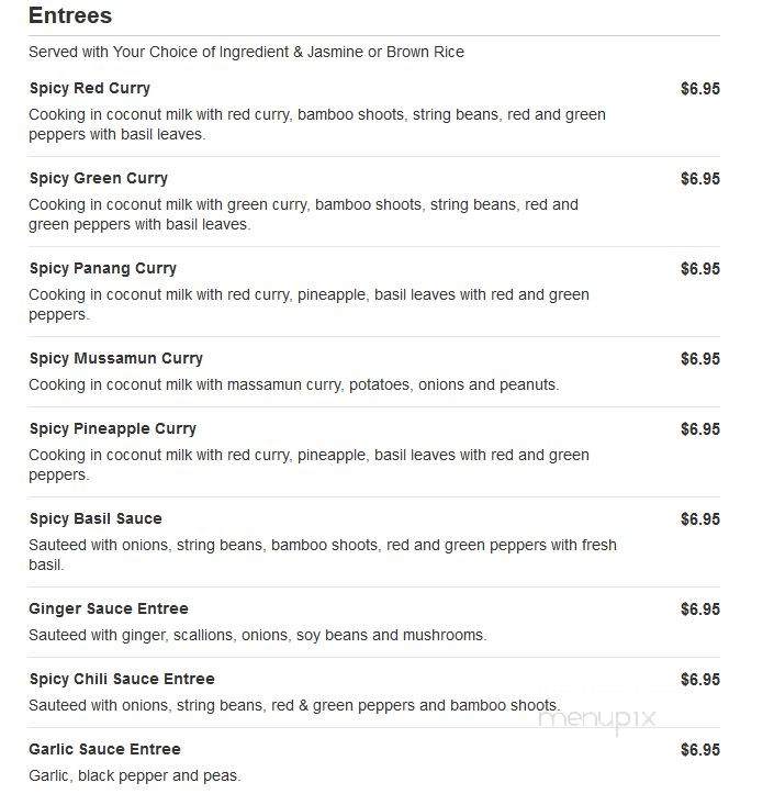 Thai Palace - New York, NY menu_pic