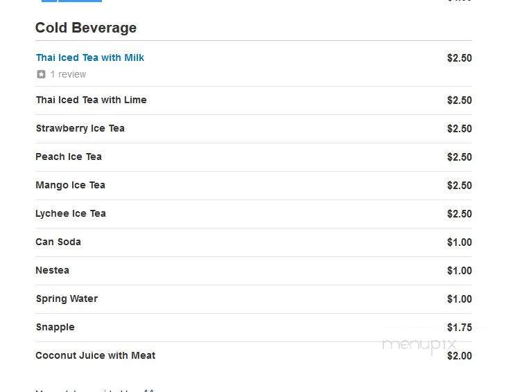 Thai Palace - New York, NY menu_pic