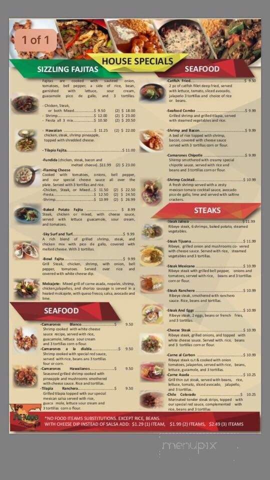 Los Amigos Mexican Grill - Hamilton, AL menu_pic