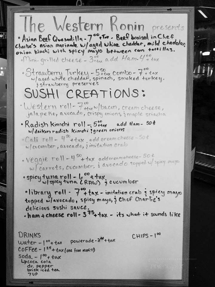The Western Ronin - San Angelo, TX menu_pic