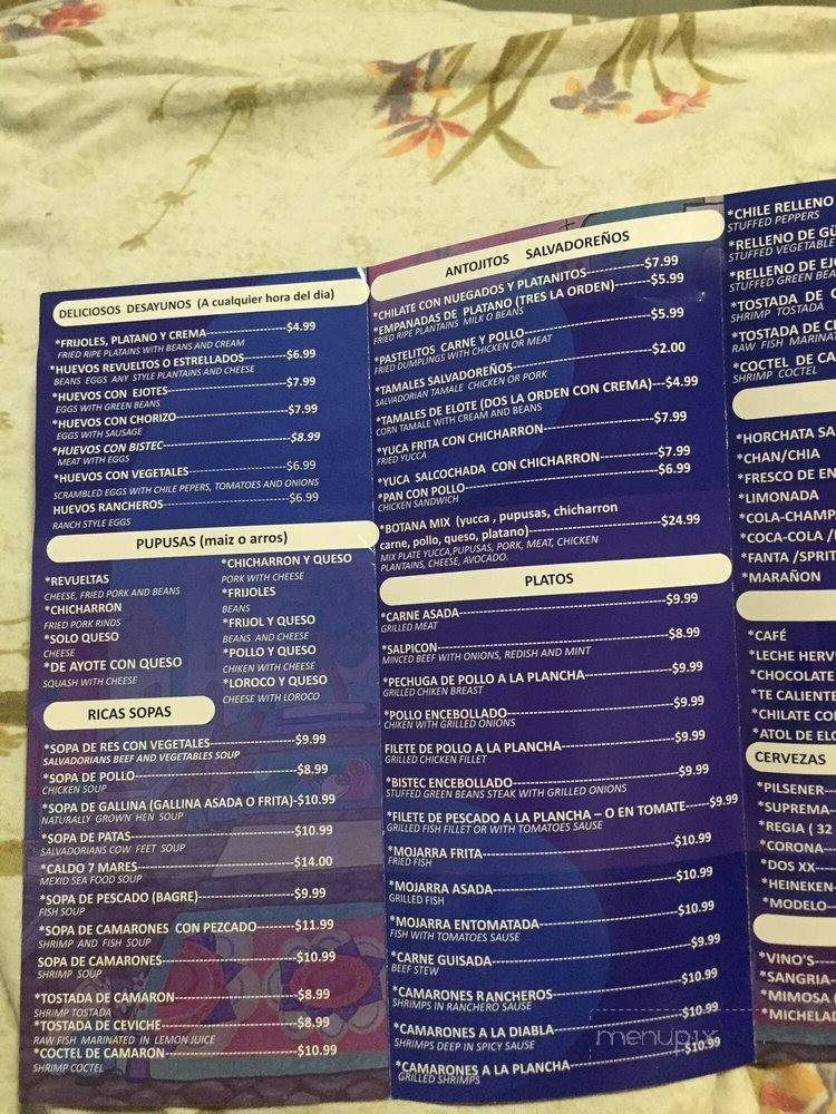 Mi Ranchito Restaurante Y Pupuseria - Los Angeles, CA menu_pic