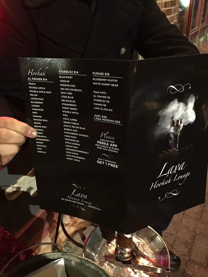 Lava Hookah Lounge - Wentzville, MO menu_pic