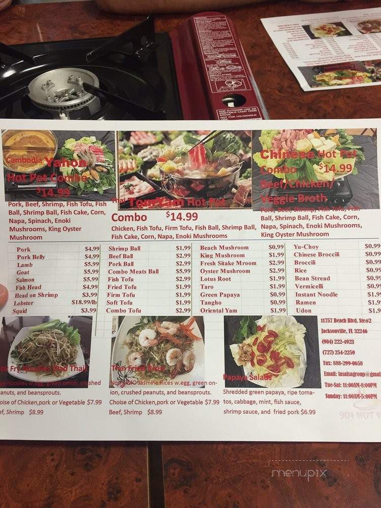 904 Hotpot - Jacksonville, FL menu_pic