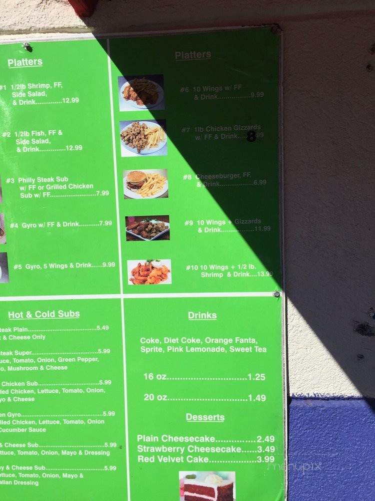 Kings Gyro and Subs - North Charleston, SC menu_pic