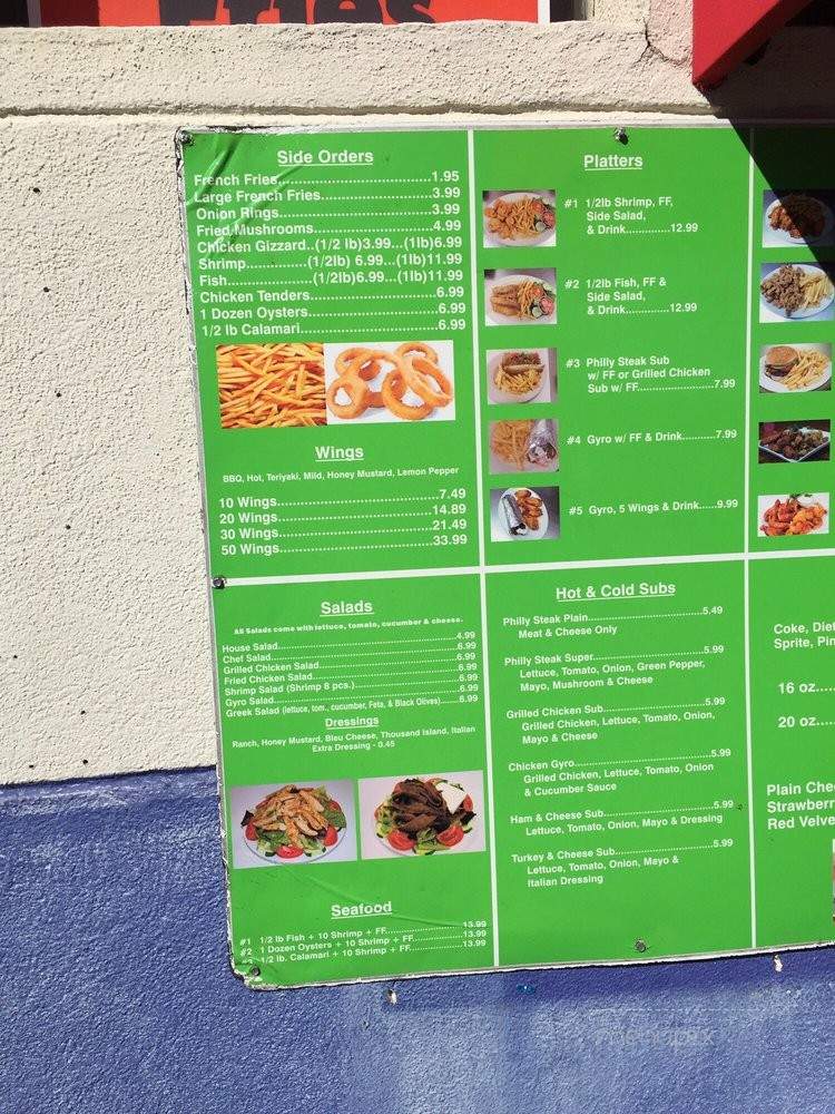 Kings Gyro and Subs - North Charleston, SC menu_pic