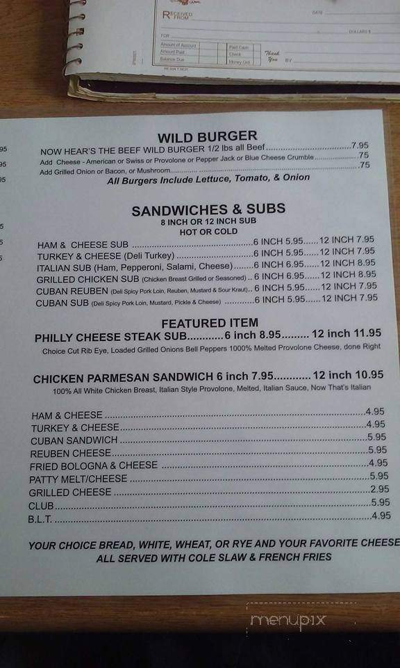 Wild Wild Wings - La Follette, TN menu_pic