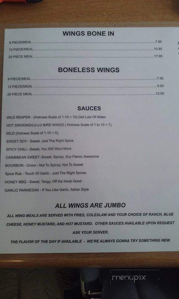 Wild Wild Wings - La Follette, TN menu_pic