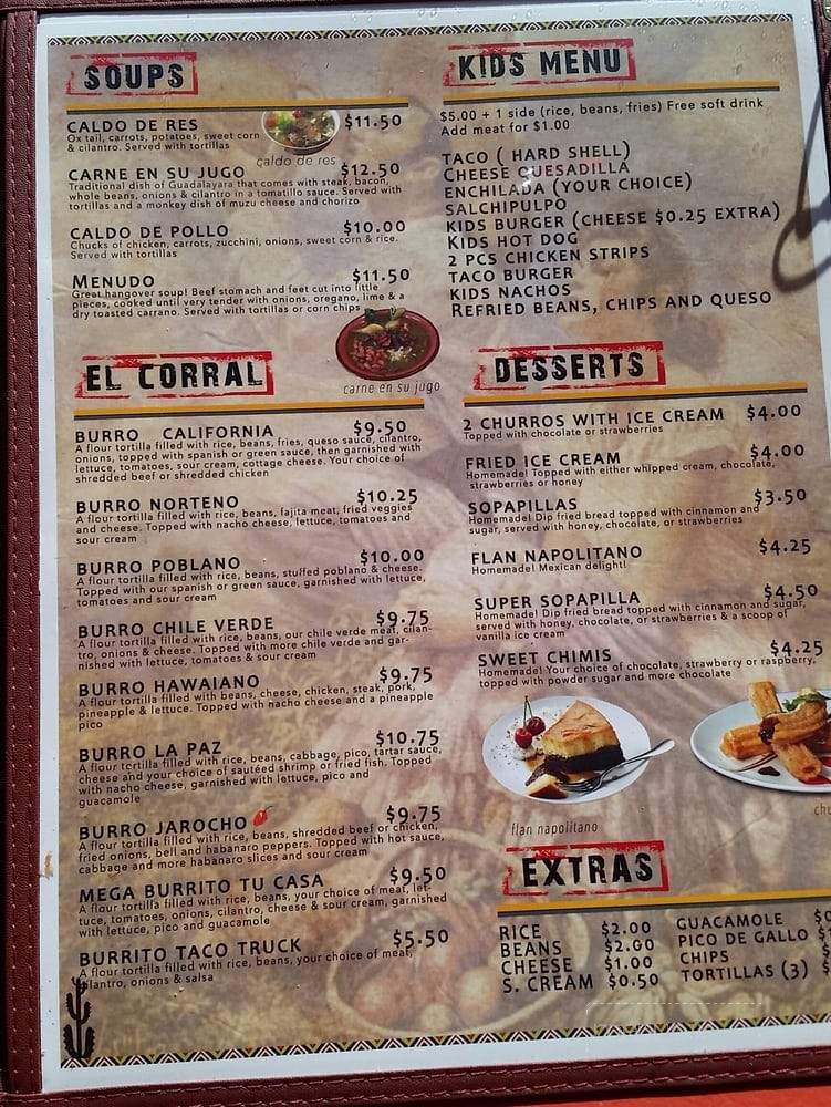 Tu Casa Restaurant - Norfolk, NE menu_pic