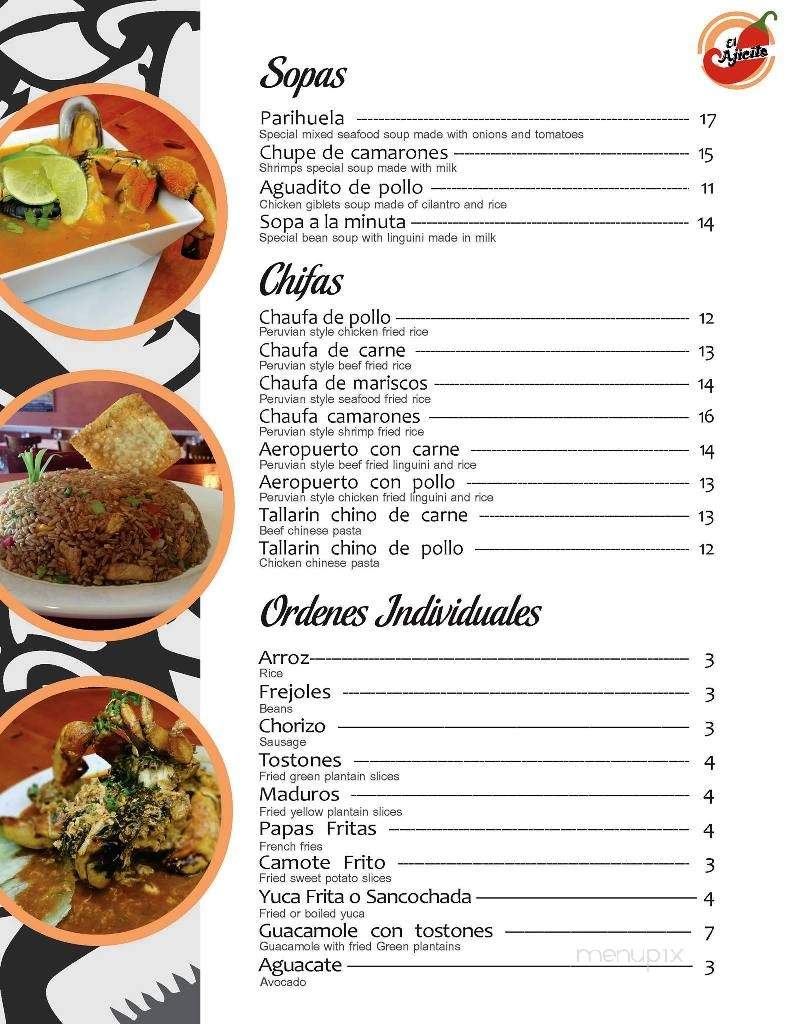 El Ajicito Peruvian Restaurant - Hempstead, NY menu_pic
