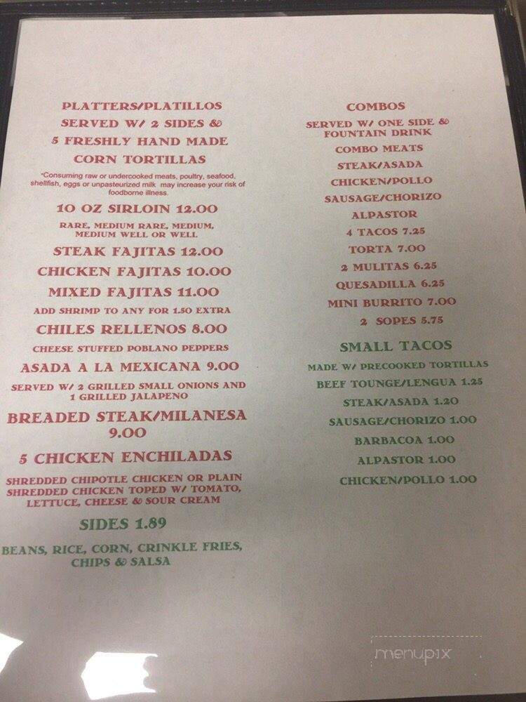 Rabadan's - Buford, GA menu_pic