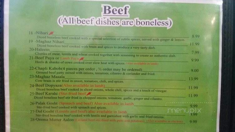 Chargha House - Culver City, CA menu_pic