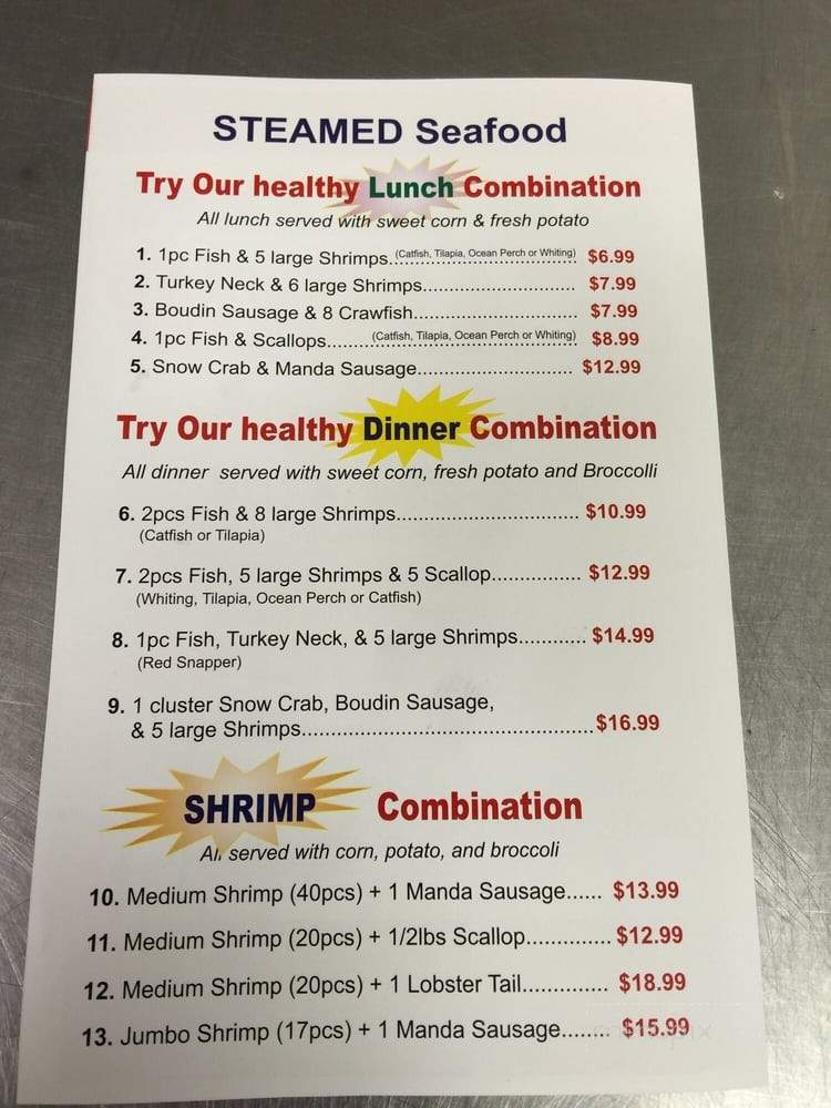 T P New Orleans Seafood - Decatur, GA menu_pic