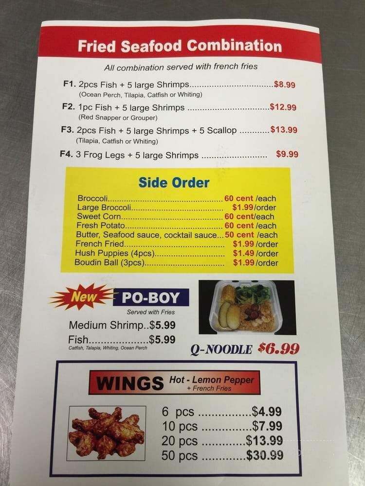 T P New Orleans Seafood - Decatur, GA menu_pic