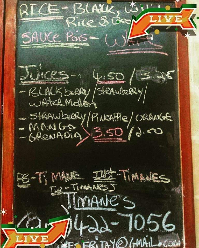 Timanes - Roselle, NJ menu_pic