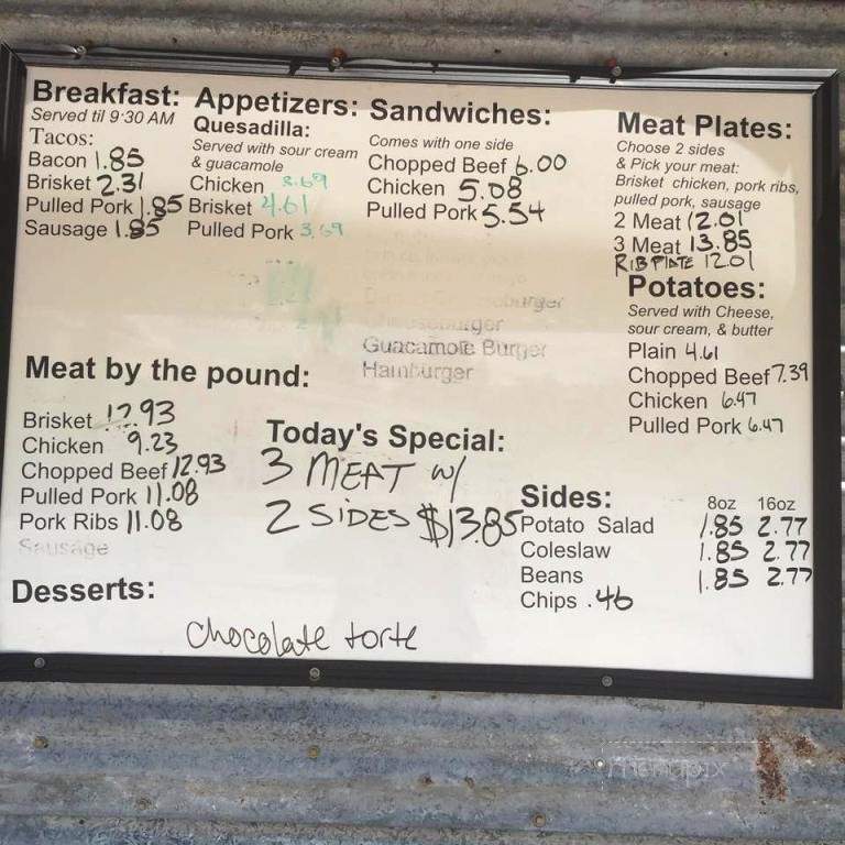 KNE BBQ - Porter, TX menu_pic