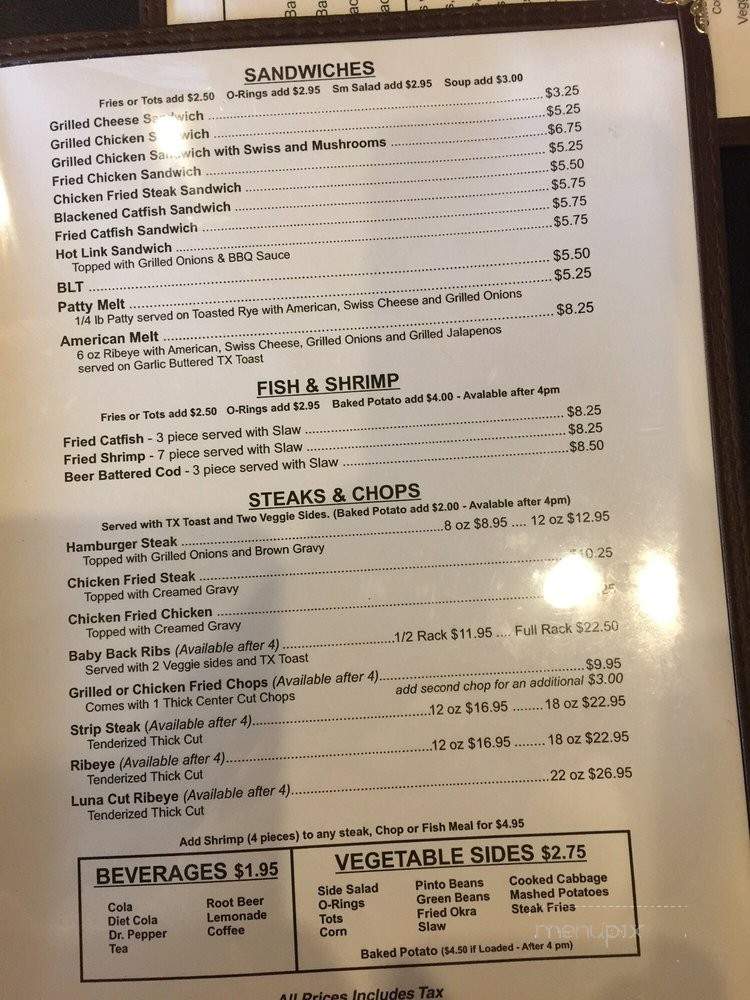 Darren's American Grill - Garland, TX menu_pic