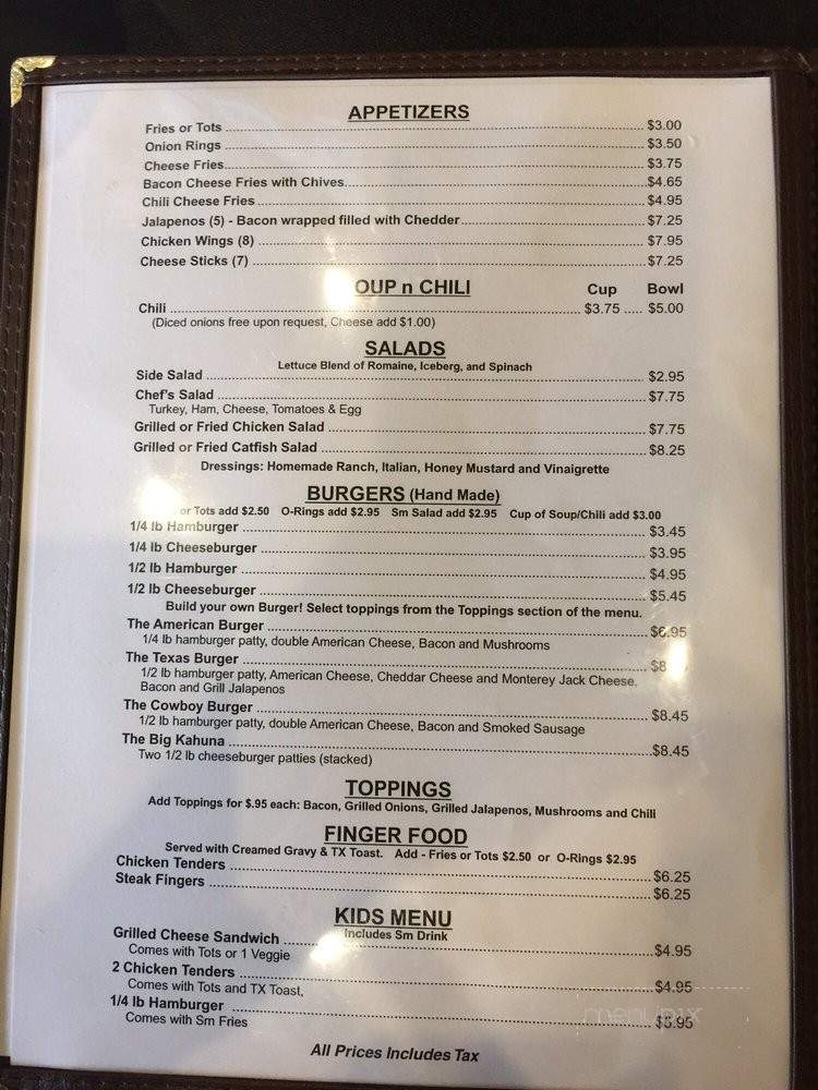 Darren's American Grill - Garland, TX menu_pic
