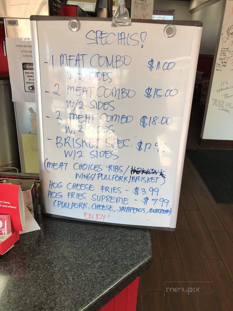 Hog's Heaven BBQ - Henderson, NV menu_pic