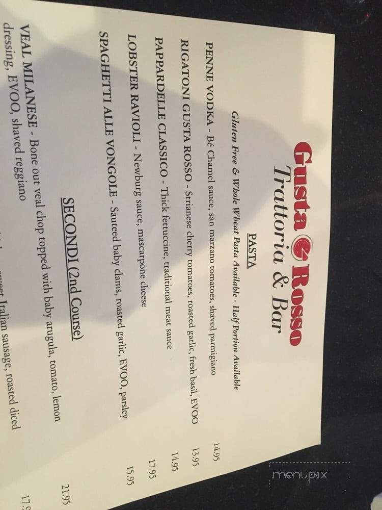 Gusta Rosso - Union, NJ menu_pic