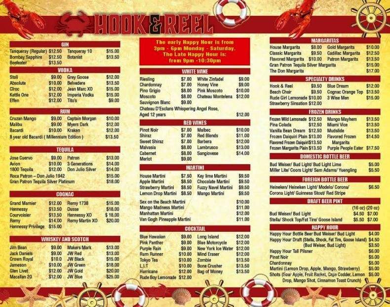 Hook & Reel - Lanham, MD menu_pic