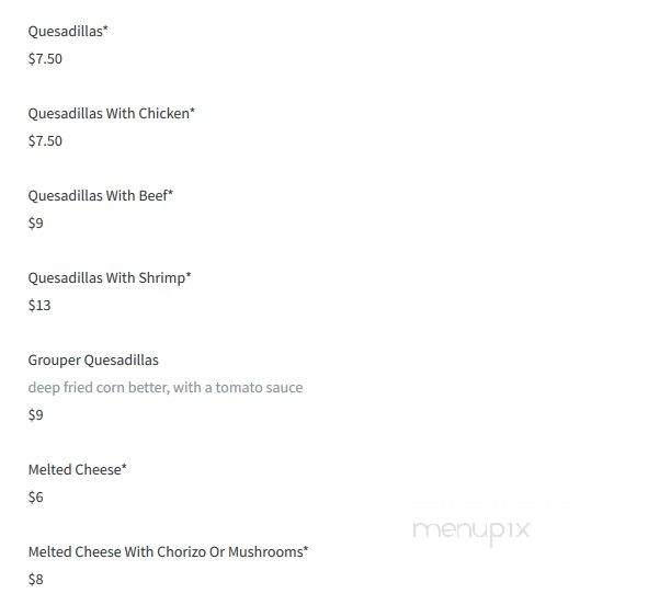 Playa Azul - Sparks, NV menu_pic