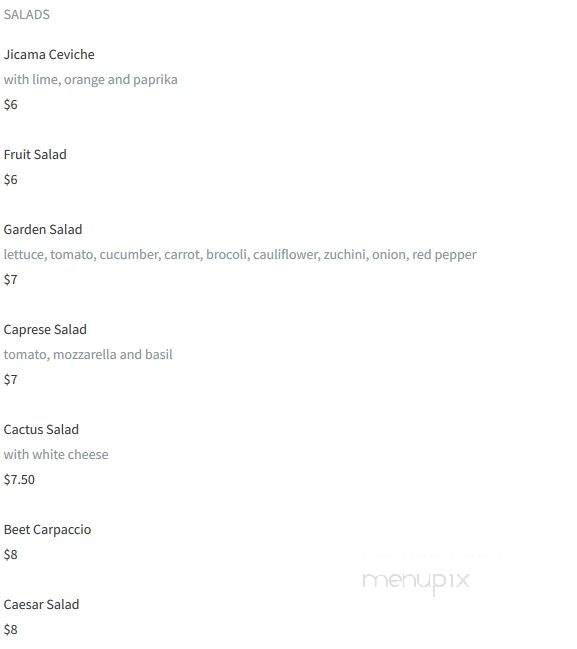 Playa Azul - Sparks, NV menu_pic