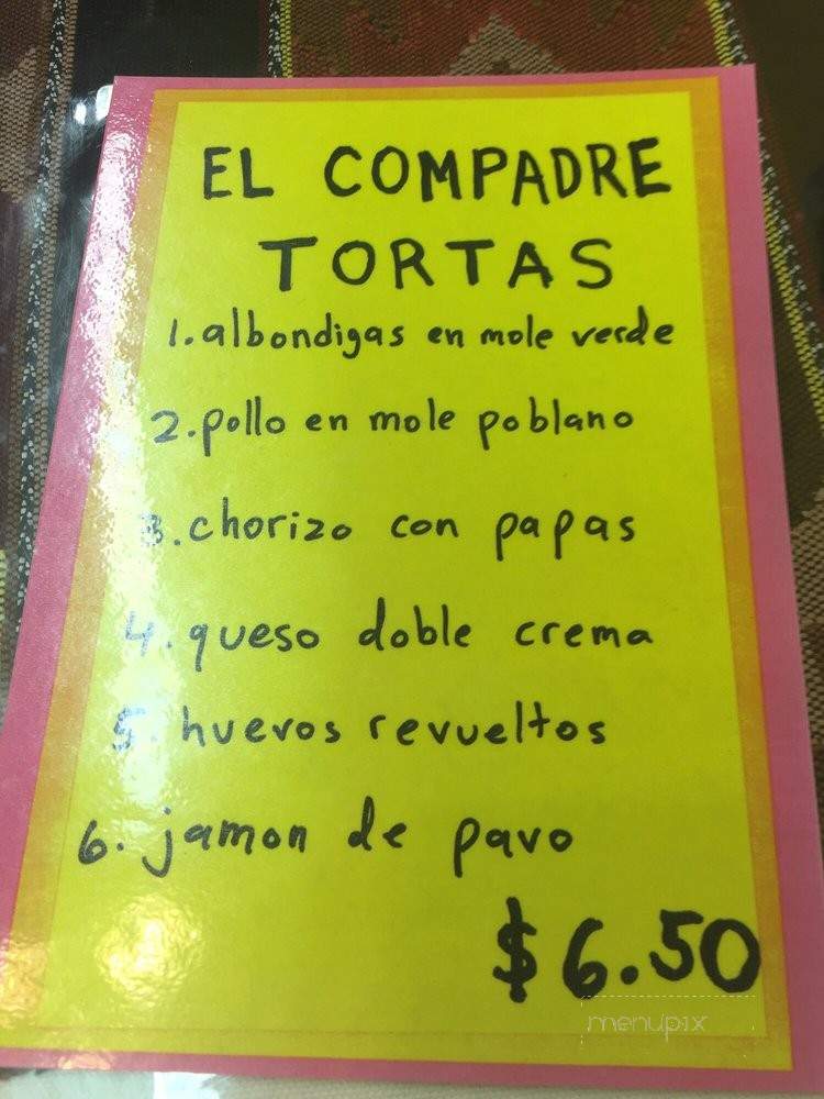 El Compadre - Philadelphia, PA menu_pic