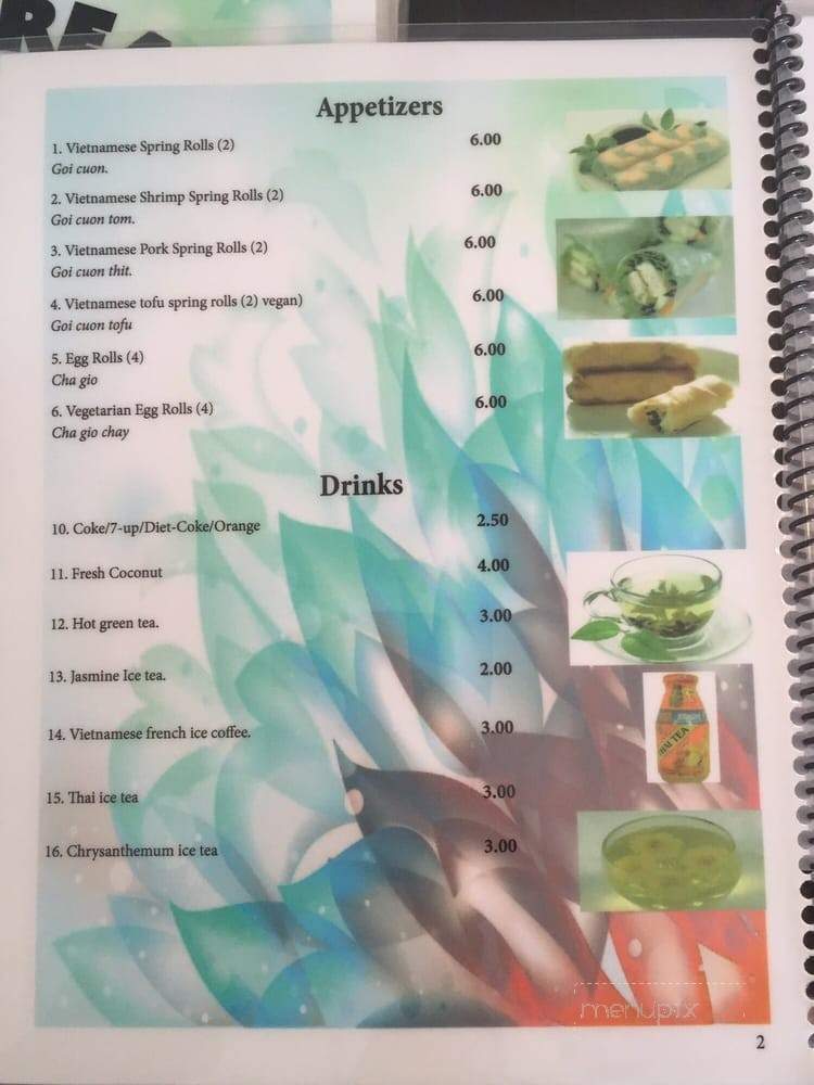 Pho Dreams - El Segundo, CA menu_pic