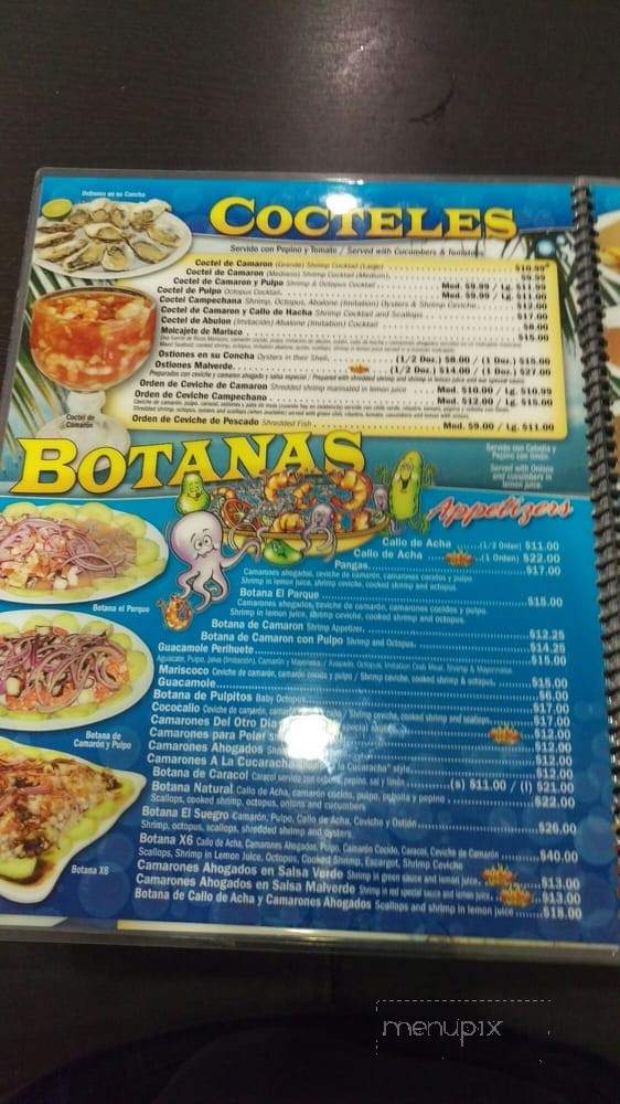 Mariscos El Perihuete - El Monte, CA menu_pic