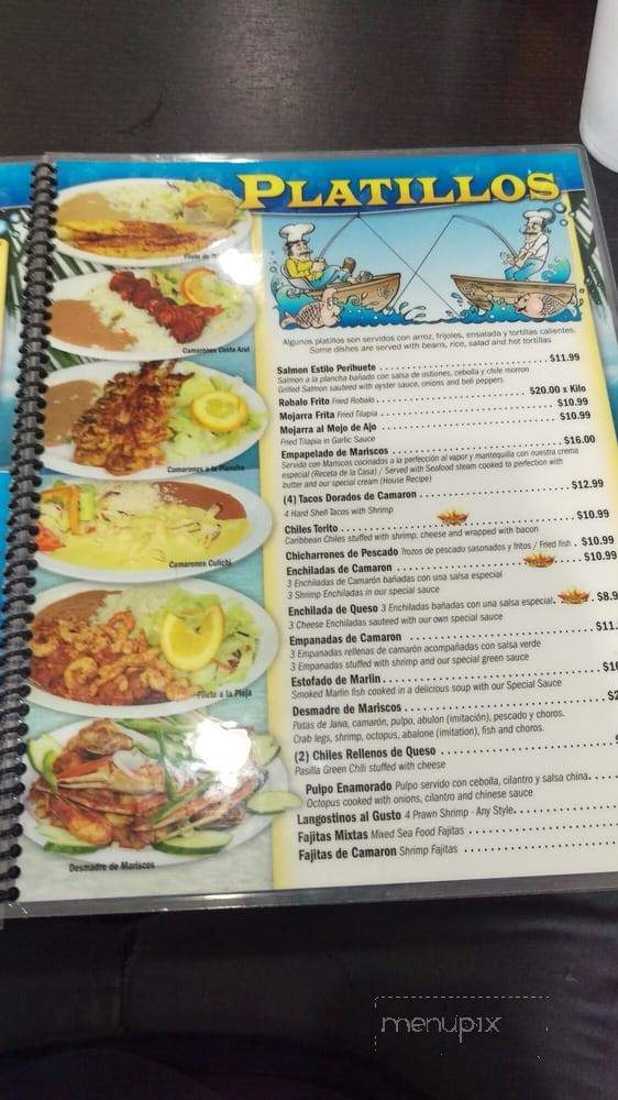 Mariscos El Perihuete - El Monte, CA menu_pic